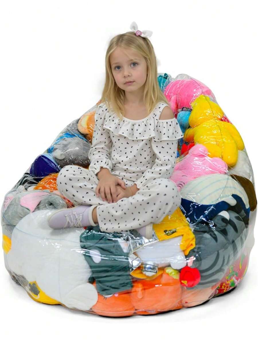 Baby Nursery Storage Doll Slouchy Sofa, Made Of PVC Material - Multicolor - View 1