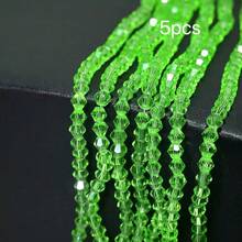 4mm Vibrant Faceted Glass Ball Beads | Sparkling Crystal Loose Beads | DIY Bracelet Necklace Phone Chain Jewelry Making Supplies | Handmade Craft Accessories - Spinel - View 86
