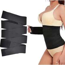 Women's Waist Trainer, Abdominal Control, Waist Shaper With Straps - 黑色 - 查看 1