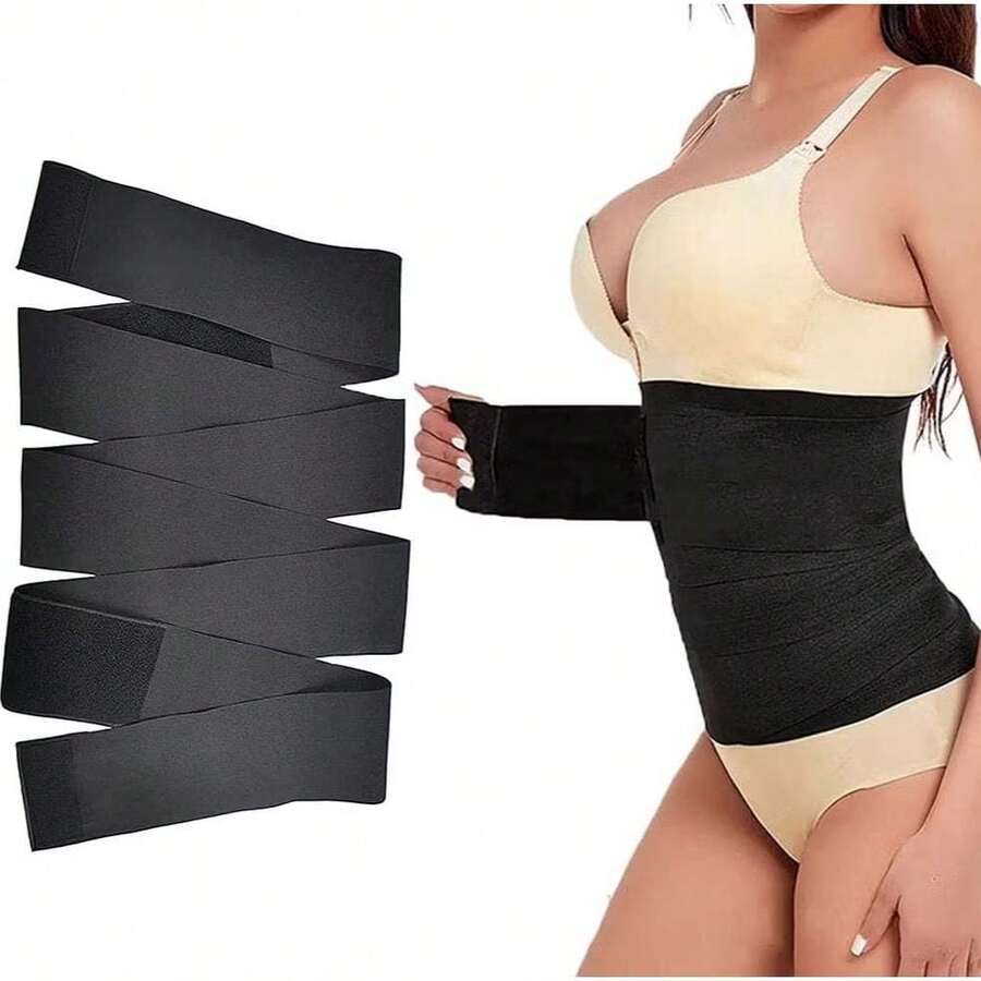 Women's Waist Trainer, Abdominal Control, Waist Shaper With Straps - 黑色 - 查看 1