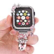 1pc Butterfly Pendant Design, Touchscreen Sensitive, Compatible With Apple Watch, 38/40/41/42/44/45/49mm, Compatible With Apple Watch Ultra/SE/S11/S10/9/8/7/5/4/3/2/1, With Hollow Design And Tassel - Multicolor - View 11
