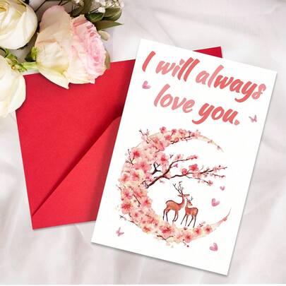 5 st Alla hjärtans dag-hälsningskort, nytt stort set med alla hjärtans dag-kort och kuvert, romantiska hjärtformade hälsningskort med handskrivna söta kärleksbrev, perfekt för att uttrycka kärlek till din partner eller partner.