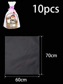 5/10pcs Large Transparent Glass Paper Gift Bags, High Capacity Gift Basket Packaging Plastic Bags, Valentine's Day Wedding Birthday Party Candy Flower Basket Gift OPP Plastic Packaging Bags, Gift Storage Bags Transparent Packaging Basket Gift Boxes Toy Packaging Bags - Clear - View 17