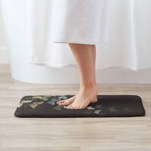 1 Doormat, High-Quality Flannel Non-Slip Carpet, Butterfly Pattern, Ideal Gift, Machine Washable Without Fading, Water-Absorbent Polyester Blend Material, Suitable For Living Room, Bathroom, Bedroom Carpet, Home Decoration, Size 15.7* 23.6inch - 彩色 - 查看 6