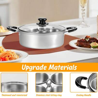 Egg Poacher Poached Egg Maker Pot Stainless Steel Egg Poaching Pan With 4 Bowls