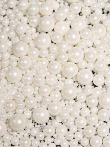 Round White Pearl Sugar Sprinkles, Suitable For Decorating Ice Cream, Cupcakes, Baking, Cookies, Cakes For Weddings, Birthday Parties, Christmas Parties. For Decoration Only, Not Edible - Multicolor - View 2