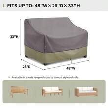 Patio Loveseats - 48x26x33灰色 - 查看 2