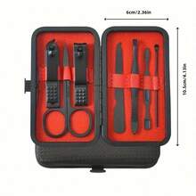 1 Set de Kit de Cuidado Profesional de Manicura y Pedicura, que incluye Herramientas de Cuidado Facial, de Uñas, de Pies y de Cuidado Facial - Multicolor - Ver 11