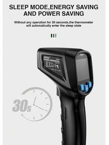 Mestek 数字红外测温仪激光测温仪非接触式高温湿度计红外测温仪，测量范围：-50°C 至 400°C - 彩色 - 查看 3