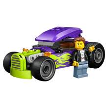 LEGO City Hot Rod Race Car Building Toy For Kids - Pretend Play Set For Boys & Girls, Ages 5+ - Toy Car W/Racecar Driver Minfigure - Gift Idea For Birthdays - 60485