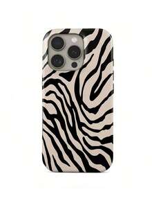 Zebra Striped Phone Case - Striking Black And White Stripes - Multicolor - View 2