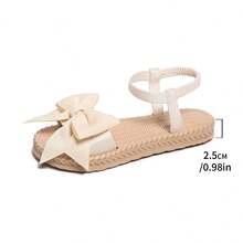 大码女式蝴蝶结设计，EVA超轻休闲凉鞋，可爱时尚，适合海滩、连衣裙等场合，百搭