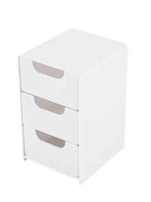 3-Tier Mini Stackable Plastic Desktop Drawers - Modern Multifunctional Storage Box, Smooth Sliding Drawers, Ideal For Organizing Office Supplies, Cosmetics/Jewelry And Small Accessories, Great For Students, Office Workers, Beauty Enthusiasts, Back To School And Autumn Storage