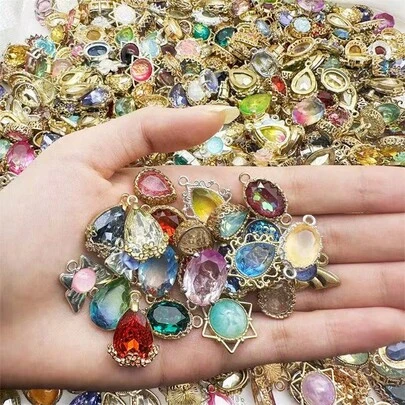 Bộ mặt dây chuyền dễ thương -- Mặt dây chuyền 3D bằng nhựa màu sắc tươi sáng, thích hợp để tự làm trang sức sáng tạo, vòng cổ, bông tai, móc khóa và vòng tay đầy màu sắc, với vô vàn khả năng thiết kế.