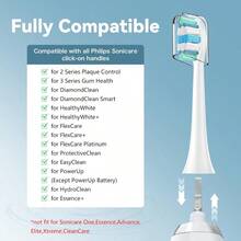 Toothbrush Heads For  Sonicare Replacement Brush Heads With Protective... - 預設 - 查看 2