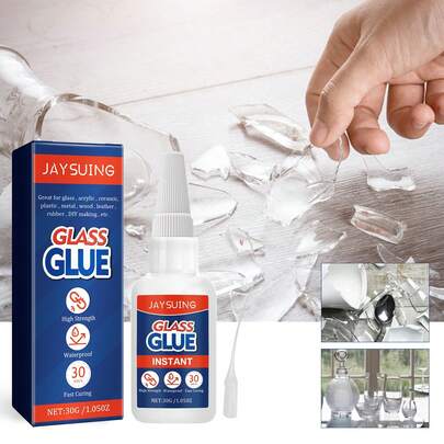 Pegamento de reparación de vidrio, pegamento de vidrio, cerámica de vidrio, pegado rápido y reparación de adhesivos acrílicos multifuncionales