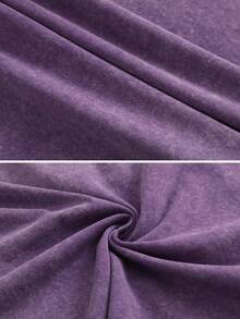 Men's Retro Loose T-Shirt, Co Branded With Silent Hill 2, Loose Casual Round Neck Short Sleeved Tee - 紫色 - 查看 5