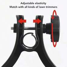 1 Set Replacement Wheels For Lawn Mower, Lawn Mower Mounting Bracket, Fits Small To Medium Handheld Lawn Mowers, Boxed, Battery-Free - Black - View 3