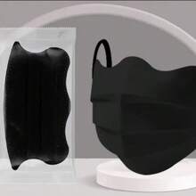 10pcs/Pack Women's Disposable 3D Protective Face Masks, Fashionable Multi-Color, Breathable Dust-Proof & UV Protection (Color & Style Random) - Multicolor - View 5