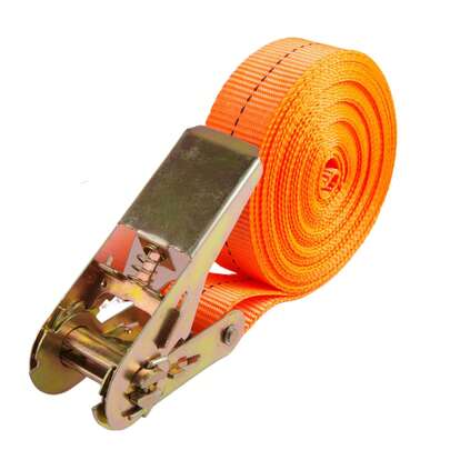 Heavy Duty Metal Buckle Tie-Down Cargo Straps For Car And Truck - Strong Ratchet Belt For Secure Luggage And Cargo Transport