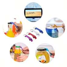 5pcs, 3pcs, 1pcs Bottle Openers, Beer Bottle Openers/Soda Bottle Openers, Keychain Bottle Openers, Aluminum Multifunctional Bottle Openers, Suitable For Parties, Festivals, And Gatherings - 彩色 - 查看 6