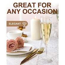 Plastic Champagne Flutes 36 PCS C Disposable Wine Glasses Reusable Plastic Cocktail Cups For Home Daily Life Party Birthday Wedding Toa Drinking Champagne 6 Oz - 36 包 - 查看 4