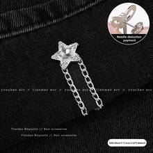 4个裤腿下摆夹，免缝链式裤腿束口可调节夹扣，用于调节衣长 - 彩色 - 查看 9