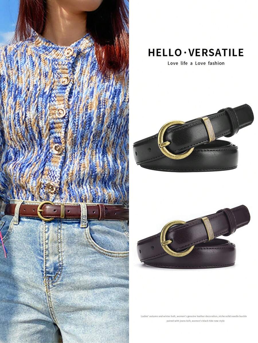 1pc Multifunctional Decorative Women's Belt, Elegant & Fashionable, Suitable For Jeans, Casual Pants, Suits And Dresses, Ideal For Occasions Like Valentine's Day, Mother's Day And Halloween, Summer, Autumn, Halloween