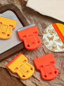 5pcs/Set Nail Art Stamping Plates, Stamping Scraper, Glue Remover, Cleaner And Multi-Functional Tools - Multicolor - View 3