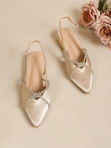 Women Flats - Champagne - View 7