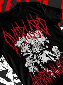 Overlord Ainz Ooal Gown-Shirt Albedo Overlord Anime Manga Shirt Soft Tee - 黑色 - 查看 1