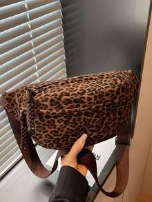 Women's Fashion Oblique Shoulder Chest Bag & Waist Bag Casual Handbag - Coffee - View 11