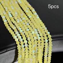 4mm Vibrant Faceted Glass Ball Beads | Sparkling Crystal Loose Beads | DIY Bracelet Necklace Phone Chain Jewelry Making Supplies | Handmade Craft Accessories - Spinel - View 43