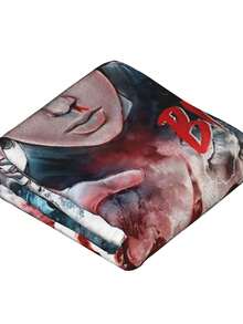 1pcs Soft Personalised Stranger Merch Things Flannel Thick Blanket, Suitable For Sofa, Bed, Living Room, Travel, Office, Shawl, Nap Blanket, Air Conditioning Blanket, Bed Sheet, Camping, Ideal Gift, Daily Gift - 黑色 - 查看 6