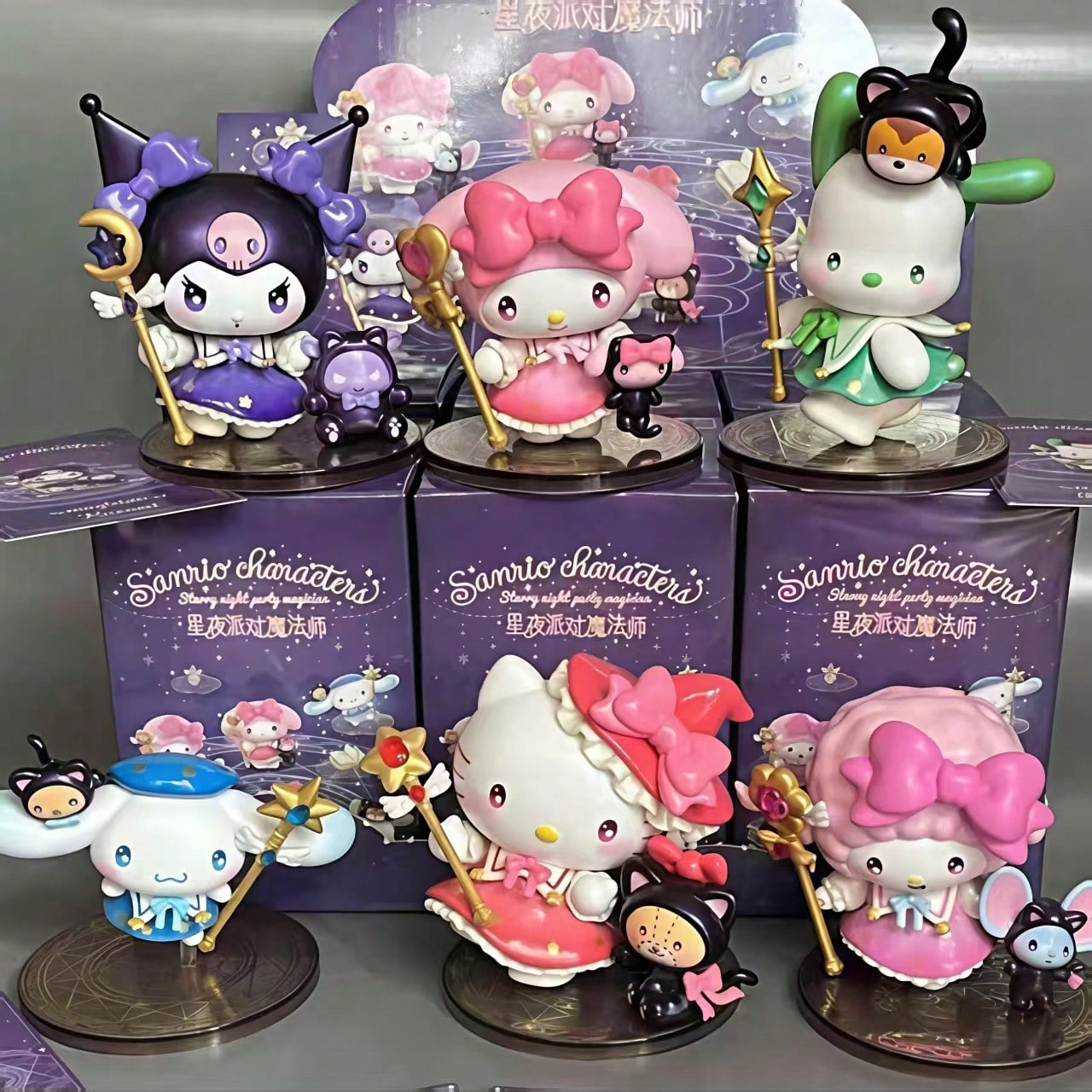SANRIO 1/3/6 قطع دمية أزياء ساحرة ليلة نجوم مغلفة...