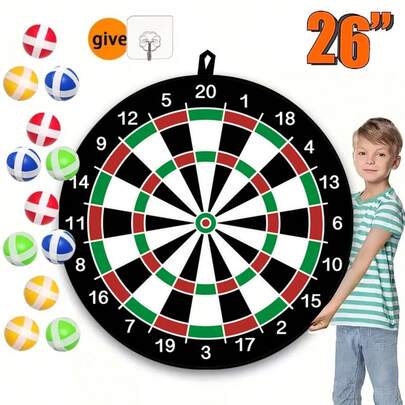 1 套 29 英寸大飞镖板 - 8 个粘球，室内/户外乐趣，完美的生日礼物，男孩玩具>智力游戏，宇航员玩具，游戏>其他户外游戏，男孩玩具，男孩玩具，游戏