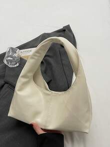 1pc Fashionable, Versatile, Minimalist, High-End Niche Shoulder Bag Suitable For Going Out - White - View 4