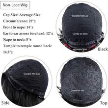 Human Hair Curly Wave Short Wigs For Women Black Color Pixie Cut Wig For Human Hair Bobbi Boss Wig Black Wave Glueless Short Wigs For Women Human Hair 99J Burgundy, 4# Brown Colored Layered Pixie Wigs Real Human Hair Short Haircut Wig None Lace Front Wig Full Machine Made Wig - 彩色 - 查看 10