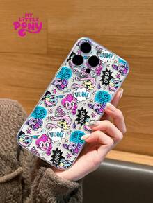 MY LITTLE PONY 正版小马宝莉授权/卡通人物透明手机壳，兼容 17/16/15/14/13/12/11/17 Pro Max/XS/XR/XS Max，防摔磨砂后盖 - 無色 - 查看 4