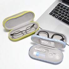 XIANG YU 2-In-1 Dual Layer Contact Lens Case With Mirror & Tweezer, Portable Dual-Sided Contact Lens Storage Box, Sunglasses Pouch, Unisex For Daily Use & Travel - Multicolor - View 8