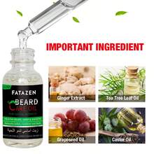 FATAZEN 30ml Plant Extract Baby-Grade Beard Oil, Moisturizes, Soothes And Repairs Skin, Softens Beard And Improves Dryness And Redness, Gentle And Non-Irritating, Suitable For Office Men - Beard Oil - View 3