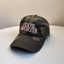 1pc Retro American Camouflage Baseball Cap, Unisex Spring/Summer New Large Head Circumference Small Face Design - Multicolor - View 11