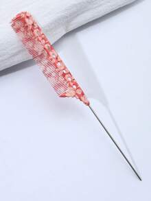 一体式钢针梳 - 耐用ABS材质，防静电，抚平毛躁，日常居家梳理必备，多种花卉图案可选，是理想的送礼佳品。 - 彩色 - 查看 7