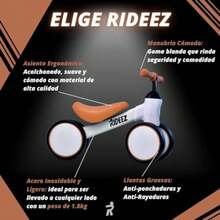 JCH-Bicicleta de Equilibrio 1 a 3 años Bici de Balance sin Pedales Bicicleta de Aprendizaje Montable para Niños Triciclo para bebé de 4 Ruedas Regalo para Bebés juguetes para bebe 1-3 años -RZ001 - Rosa - Ver 3
