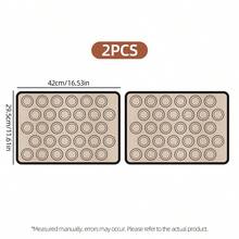 [1/2/4pcs Heat Resistant Silicone Baking Mats, Help You Easily Make Macarons With Consistent Size. Material For Direct Food Contact, Non-Stick And Easy To Clean, Ideal Assistant For Making Professional Desserts, Cookies And Other Delicacies.] - - - View 11