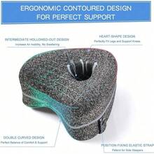 Ergonomisches Seitenschläfer Bein Stützkissen, Memory Schaum Knie Kissen mit verstellbarem Gurt, abnehmbarer & waschbarer Bezug, Seitenschläfer Pad/Bein Kissen, Druckentlastung, hilft Ihnen bequem zu schlafen - Komfortable Bettwäsche, Haushaltsgrundbedarf - Verschiedenfarbig - Übersicht 7
