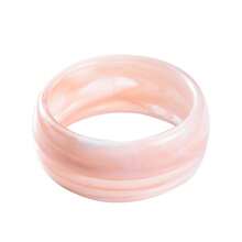 1Pc Women Acrylic Beacelet Fashion Asymmetrical Geometric Bangle Pink Series, For Ladies's Party, Valentine's Day Wedding And Daily Wear Jewelry - Style 1 - View 12