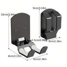 Cyan Phoenix 2pcs Foldable Headphone Stand, No Drilling Needed, Universal Holder For Gamepad/Headset, Wall Mount Bracket - Multicolor - View 3