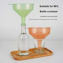 Large Diameter Transparent Plastic Funnel With Wide Visible Mouth, Suitable For Powder And Beans - Multicolor - View 3