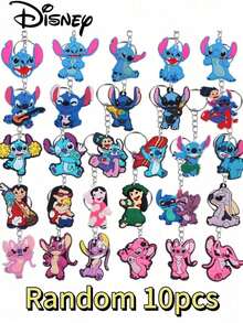 2D平面，5/10/20片互锁PVC钥匙扣，批发钥匙扣，可作纪念品和礼品，2D手提包和汽车配件挂件 - 彩色 - 查看 8